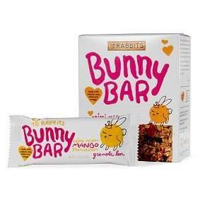   Bunny Bar Organic Granola Bar Mimi Merry Mango Strawberry   6.3 oz
