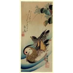   Print Oshidori. TITLE TRANSLATION Mandarin ducks.