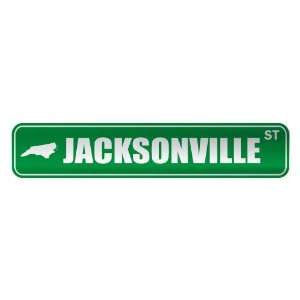   JACKSONVILLE ST  STREET SIGN USA CITY NORTH CAROLINA 