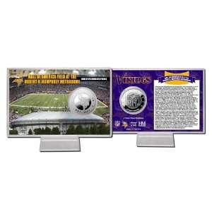 Mall of America Field at Huber H. Humphrey Metrodome Silver Coin Card