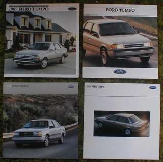 1987   1994 Ford Tempo Brochures 1988 1991 1992 1993  