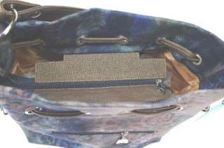 European Inspired Designer Fashion Handbag Purse Tote Bucket BLUE JEAN 