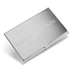  Personalized Silver Plated Business Card Case Everything 