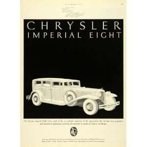 Ad Motor Vehicle Imperial Eight Vintage Automobile Chrysler Car Luxury 