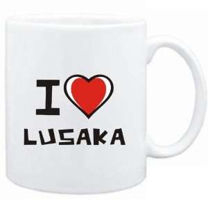  Mug White I love Lusaka  Cities