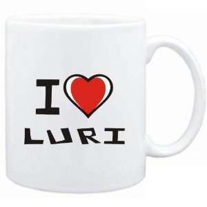 Mug White I love Luri  Languages 