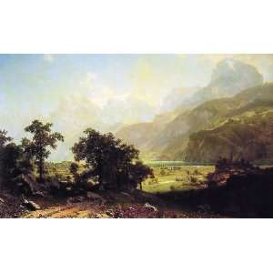   Bierstadt   24 x 14 inches   Lake Lucerne Switzerland