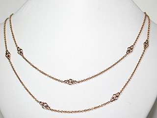 Leslie Greene 18K Gold &Diamond Necklace  Retail  