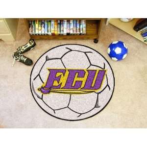  East Carolina Soccer Ball Rug   NCAA