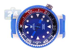 Aqua Master Jojo Swiss Legend Blue Rubber Sport Large Mens Watch 