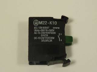 Moeller Contact Block AC 15 M22 K10  WOW   