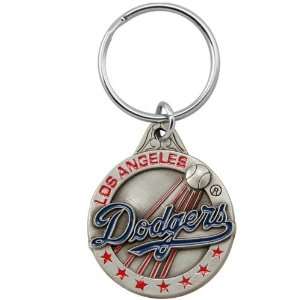  L.A. Dodgers MLB Pewter Logo Keychain
