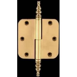   Hinges, Solid Brass 3.5x3.5 Radius LOR Steeple Tip Hinge 98109/92174