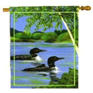  Family of Loons   28 X 40 House Flag 