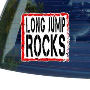  Long Jump Rocks   Window Bumper Laptop Sticker Automotive