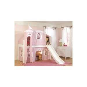 Bolton Cottage Deluxe Low Loft Tent Bed and Slide 