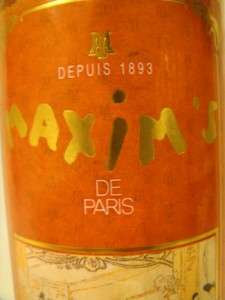 Landy Cognac Maxim De Paris Classic Collector   Rare  