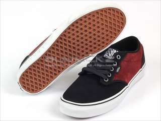 Vans Atwood Black/Red Skateboarding Classic Casual Mens 2011 Suede VN 