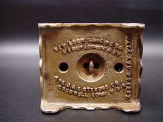 Stevens 1897 Key Lock Safe Cast Iron Still Bank  