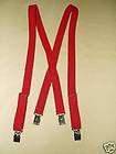 Kids Children Elastic Suspenders Braces Red 3/4 Wide NW