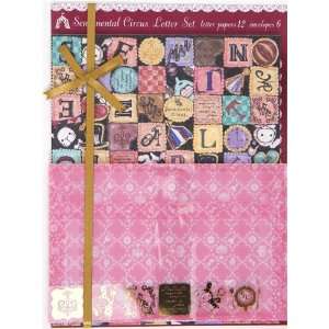   pretty Sentimental Circus Letter Paper Set with ribbon Toys & Games