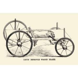  Letts Improved Wagon Brake 12x18 Giclee on canvas