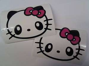 HELLO KITTY Cute SANRIO Panda Vinyl Decal Sticker x 2  