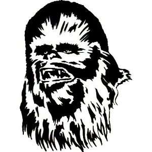  Star Wars   Chewbacca   Face   Rub On Sticker / Decal in 