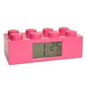    Just Building Time 9002175 Lego Brick Clock   Pink