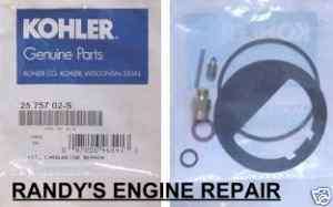 Repair Kit 25 757 02 KOHLER Carburetor K582 K321 K341  