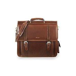 Leather briefcase, Trendsetter (brown) 