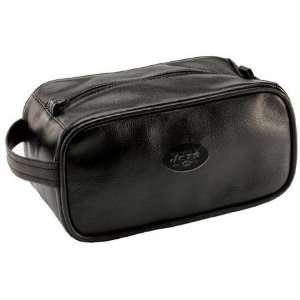  New York Jets Black Leather Toiletries Bag Sports 