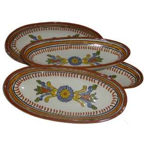  Le Souk Ceramique 12 Inch set of 4 Medium Oval Platters 