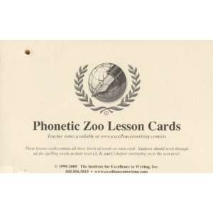  Lesson Cards Only EIS LCO (The Phonetic Zoo   Excellence 
