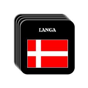  Denmark   LANGA Set of 4 Mini Mousepad Coasters 