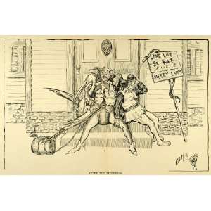 1900 Print St Patricks Day Harvard Lampoon University Jester Lampy 