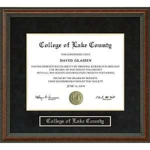  College of Lake County Diploma Frame