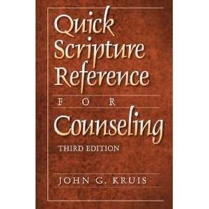   Reference for Counseling [Spiral bound] John G. Kruis Books