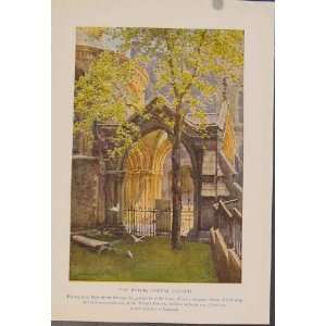   Painting By Haslehust The Porch Temple Church England