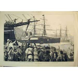    1882 War Egypt Orient Steam Ship Scots Guards Suez
