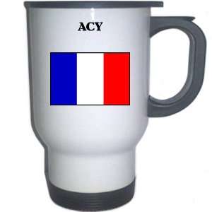  France   ACY White Stainless Steel Mug 