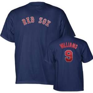 Ted Williams Majestic (Navy) Cooperstown Throwback Player Name and 