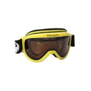  Dragon Alliance Snowboard Ski Goggles Yellow d1xt Mens 