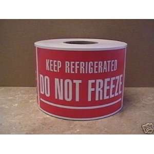  500 3x5 Keep Refrigerated Do Not Freeze Labels Stickers 