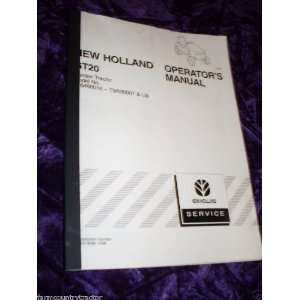   New Holland GT20 OEM OEM Owners Manual (issue 12/98) New Holland