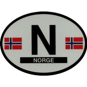  Norway Reflective Oval Decal Automotive