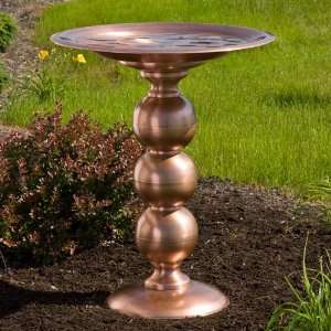  Copper Topiary Pedestal Birdbath