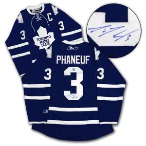  DION PHANEUF Toronto Maple Leafs SIGNED Hockey Jersey 
