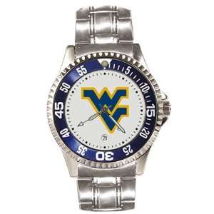 West Virginia Mountaineers Mens Competitor Watch w/Stainless Steel 