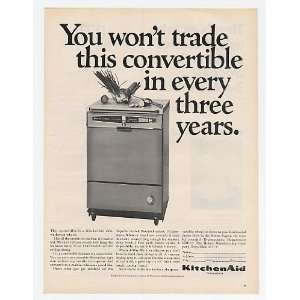  1966 KitchenAid Superba Convertible Dishwasher Print Ad 